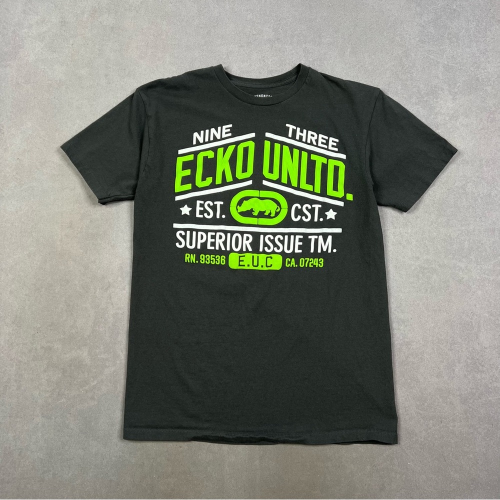 Ecko Unlimited Gray Short Sleeve Tee Y2K